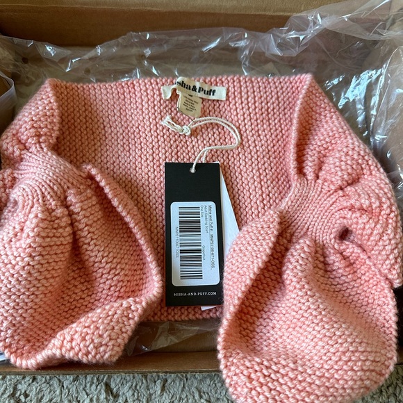 Misha&Puff adult Sledding scarf adult hand warmer in grape fruit color. - Picture 2 of 8